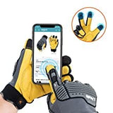 Vgo 1 par de guantes de trabajo de seguridad, guantes mecánicos, guantes de impacto, guantes antivibración, guantes repelentes al agua, resistentes (talla M, gris, CA7725)