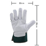 LSSJJ Guantes De Trabajo De Seguridad Suministros De Protección Laboral Soldando Cortos Soldador Resistente A Los Guantes 26 × 12 Cm