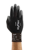 HyFlex 11-600 - Guante de Nylon con Poliuretano para trabajos que impliquen destreza y sensibilidad. Talla 7 (Chica) 1 par.