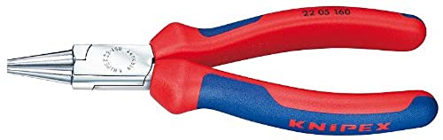 KNIPEX Tools 2205160 - Alicates redondos para nariz (cromo, multicomponente)