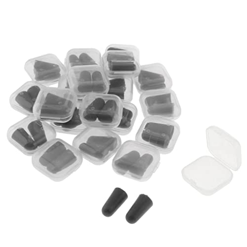 yotijay Paquete de 40 tapones de esponja desechables , protectores auditivos, tapones para los oídos con ruido , Negro