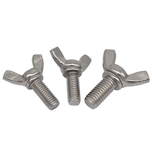 TONGCHAO Tchaosc Tornillos M4 M5 ala 304 de Acero Inoxidable de la Mariposa Tornillo DIN316 Mariposa Perno M4 /M5*6/8/10/12/16/20/25/30/35/40/45 (Size : M5x8 4pcs)