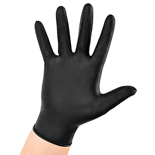 Guantes De Nitrilo De LáTex Sin Polvo, 100 Piezas Desechables Antiadherentes Uso Industrial Duradero Resistente A Pinchazos Adecuado Para Procesamiento De Alimentos, Tareas DoméSticas, ProduccióN Industrial, Maquinaria ElectróNica