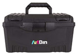 ArtBin Caja de Herramientas con Compartimentos Gemelos en la Parte Superior, 43,2 cm, Negro, 4 uds. por Paquete