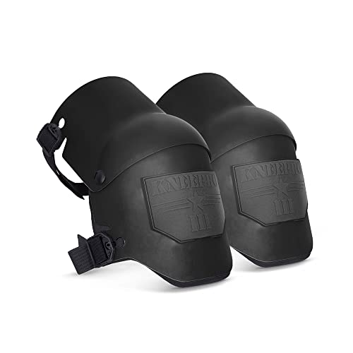 K-P Industries - Rodilleras Pro Ultra Flex III, color negro