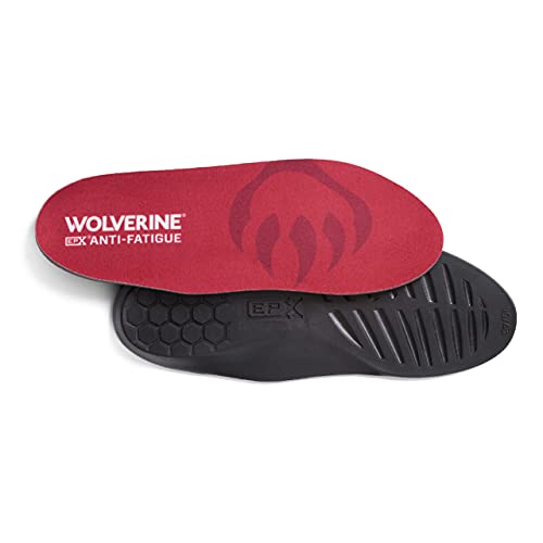 WOLVERINE EPX - Plantilla antifatiga para hombre, Rojo, 12 M US