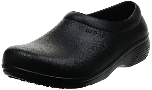 Crocs On-The-Clock Zuecos de Trabajo, Unisex Adulto, Negro (Black), 31.5-32 cm (MX)