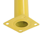 BISupply Poste de bolardo de seguridad de 36 x 4.5 pulgadas, barrera de estacionamiento de acero amarillo para garaje o estacionamiento, 1 unidad