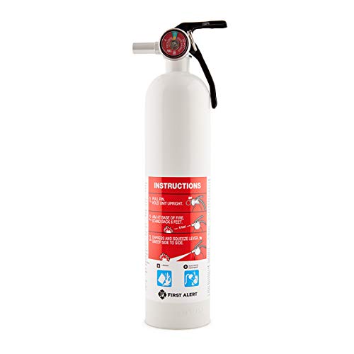 First Alert Extintor de Incendios, Coche y Marino, Blanco, FE10GR