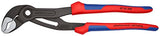 Knipex 87 02 300 SB Cobra Tenaza para Bombas de Agua Hightech Atramentado con Fundas en Dos Componentes, 300 mm, color gris