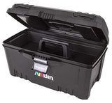 ArtBin Caja de Herramientas con Compartimentos Gemelos en la Parte Superior, 43,2 cm, Negro, 4 uds. por Paquete