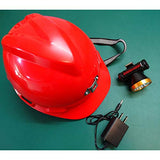 YZJJ Casco con luz, Casco de Seguridad Industrial, Casco de construcción rígido, ventilado, arnés de 4 Puntos, Casco de Protección, Casco de Trabajo Casco