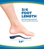 Dr. Scholl's TRI-COMFORT Plantillas // Comodidad para talón, arco y bola de pie con amortiguación específica y soporte de arco (para hombres 8-12, también disponible para mujeres 6-10)