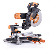 Evolution Power Tools R255SMSDB Sierra de inglete compuesta multimaterial de 10 pulgadas