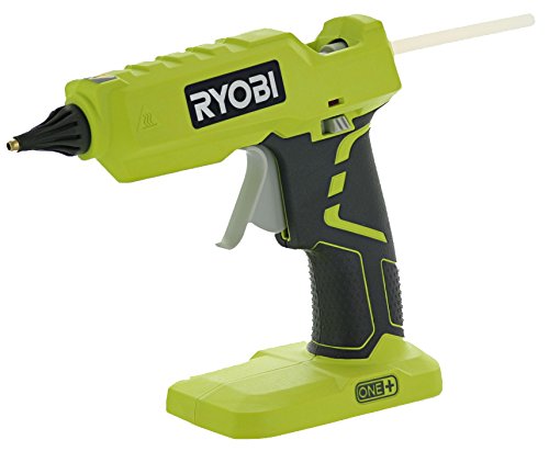 Pistola de pegamento caliente inalámbrica Ryobi P305 One + 18V de iones de litio con 3 barras de pegamento multiusos (batería no incluida / herramienta eléctrica solamente)