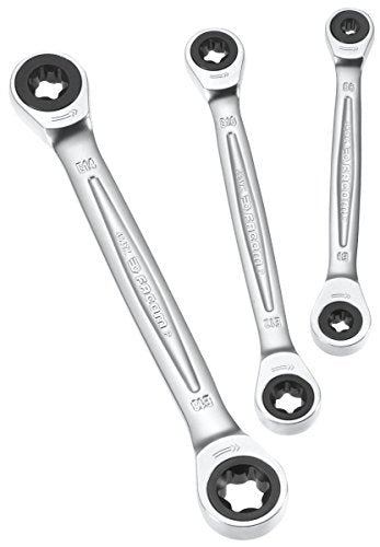 Facom PrimeTools 464TX. j3pb - Juego de 3 llaves de estrella plana, con trinquete