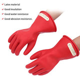 Pongnas Par de Guantes aislantes de látex, Clase 00, Dedo Completo, bajo Voltaje, 500 V, Guantes Reutilizables, IEC 60693-2014(9)