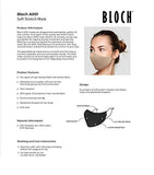 Bloch - Máscara facial reutilizable para adulto (3 unidades), Blanco, Adulto