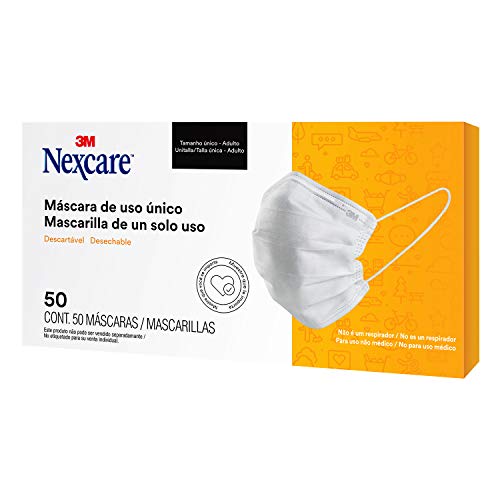 3M Nexcare Mascarilla Desechable Uso Diario, 50 Piezas