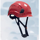 LINGOSHUN Casco de Seguridad Industrial Anti-Impacto Casco Protector al Aire Libre Ajustable para Escalada de Construcción/Red/Polished