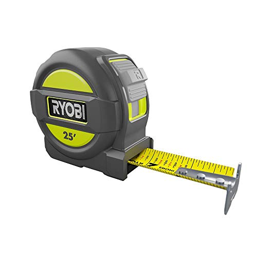 Ryobi 25 pies. Cinta métrica con clip para cinturón