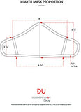 Designers Union - Mascarilla facial antipolvo, protección UV, multicapas, lavable, reutilizable, hecha en Estados Unidos, Verde