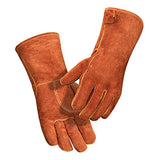 Welding Jacket Leather Apron Guantes de soldadura Guantes de soldador de cuero de invierno resistente a alta temperatura resistente al desgaste wear-resistant, anti-scalding, flame retardant