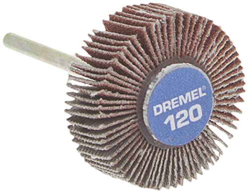 Dremel 503 Flap rueda, grano 120, 3/8 pulgadas, plateado