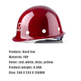 WXJ FRP Hardhats Cascos Duros Construcción Soporte De 8 Puntos Absorción De Golpes Tamaño Libremente Ajustable 4 Colores Resistente Al Impacto Y Al Impacto