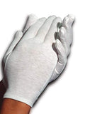 CARA Dermatological Cotton Gloves, Extra Large, 24 Count