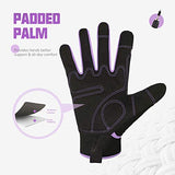 HANDLANDY Guantes de trabajo para mujer, flexibles y transpirables, guantes de trabajo mecánico fino, pantalla táctil