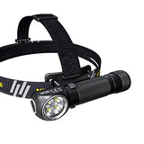 Nitecore HC35 - Linterna frontal LED recargable, 4 x CREE XP-G3 S3 con 2 x NL2150HPR y NL2140 baterías recargables de iones de litio