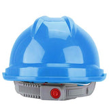 Dioche Casco Seguridad de ABS Recto Grueso, Protección Cabeza del Sitio Construcción Trabajador, Casco Rígido Ventilado y Transpirable Cinco Colores Disponibles(Azul)