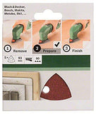 Bosch Home and Garden 2609256A50 - Juego de hojas de lija para lijadoras Delta 93, 80 (5 unidades)