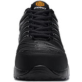 DYKHMILY Zapatos de Seguridad Hombre Zapatos Seguridad Puntera Carbono Tenis de Seguridad Industrial Tenis Hombre Zapatos Hombre Tenis de Seguridad(26.0 cm,Negro,D91825)