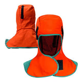 Soldadura Hood Soldador Cuello Protección Cubierta resistente al calor Cuadrito de hombro para cascos de soldadura Herramientas de soldadura electrónica de naranja