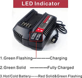 Anoitd CMCB104 20V Cargador rápido de litio compatible con Craftsman 20V batería de litio CMCB101 CMCB204 CMCB202 CMCB201 CMCB209