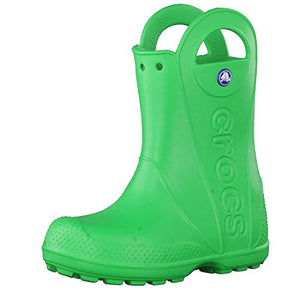 crocs - Botas de Lluvia para niños, Ligeras, Resistentes al Agua, Verde césped, 14 MX M Niñito