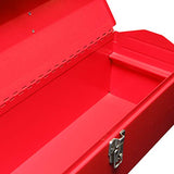 BIG RED TB101 Torin - Caja de herramientas portátil de acero con cierre de cierre de metal y bandeja de almacenamiento extraíble, color rojo