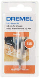 Dremel 615 Fresa de Router 1/8 Pulgadas para Redondeo de Esquinas