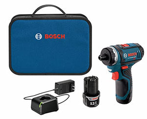 Bosch PS21-2A 12V Max 2-Speed Pocket Driver Kit with 2 Batteries, Charger and Case