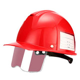 HARDHAT Casco De Obra, El Casco De Seguridad Industrial MáS Ligero. Lente Oculta RetráCtil, DiseñO De RetencióN De La Barbilla, Refuerzo Resistente del Remache.