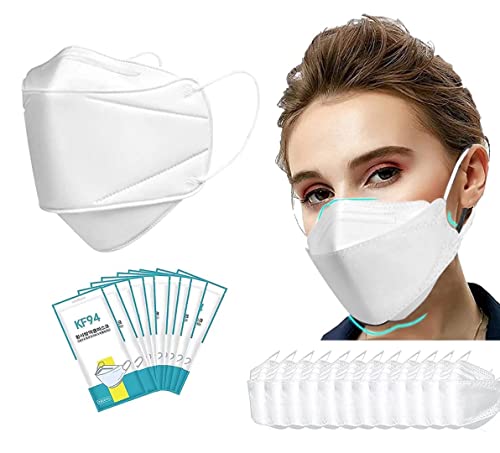 Seviete Set de 10 Cubrebocas Certificado KF94 Estilo Coreano. Máscara facial para adulto protección premium de 4 capas de filtración y proteccion contra particulas. Ajustador nasal oculto. Empaque Invidivual. Tapabocas que brinda seguridad y cuidado entre