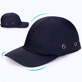 WXJ Gorra Antigolpes Transpirable Y Anticolisión Estilo de Béisbol Tejido de Polialgodón Casco Duro ABS Carcasa Interior Anti-Rotura Tamaño Ajustable Hombres Y Mujeres En Invierno