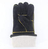 QQX Guantes de Soldador de Estilo Deportivo 16 IN Guantes Largos, Seguros y duraderos, Guantes de Soldadura Resistentes al Calor, Mitones for soldadores/Chimenea/Camping/Cocina/Jardinería