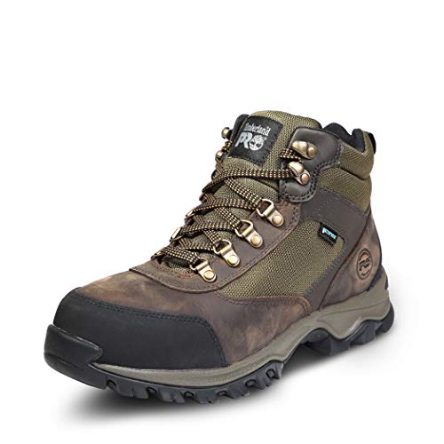 Timberland PRO Keele Ridge - Botas de trabajo de senderismo industriales impermeables para hombre, color marrón, talla 11, Marrón, 11