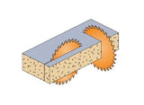 CMT 221.060.10 Hoja de sierra industrial para gabinete, 10 pulgadas x 60 dientes TCG molido con orificio de 5/8 pulgadas, revestimiento de PTFE