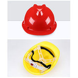 YZJJ Casco de Seguridad Industrial, Casco de construcción rígido, arnés de 4 Puntos, Casco de Protección, Casco de Trabajo Casco