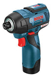 BOSCH GXL12V-220B22 12V Max 2-Tool Kit combinado sin escobillas con taladro/driver de 3/8 pulgadas, destornillador hexagonal de 1/4 pulgadas y (2) baterías de 2.0 Ah