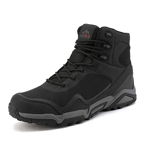 NORTIV 8 - Botas Impermeables para Hombre JS19005M Negro/5 9.5 US